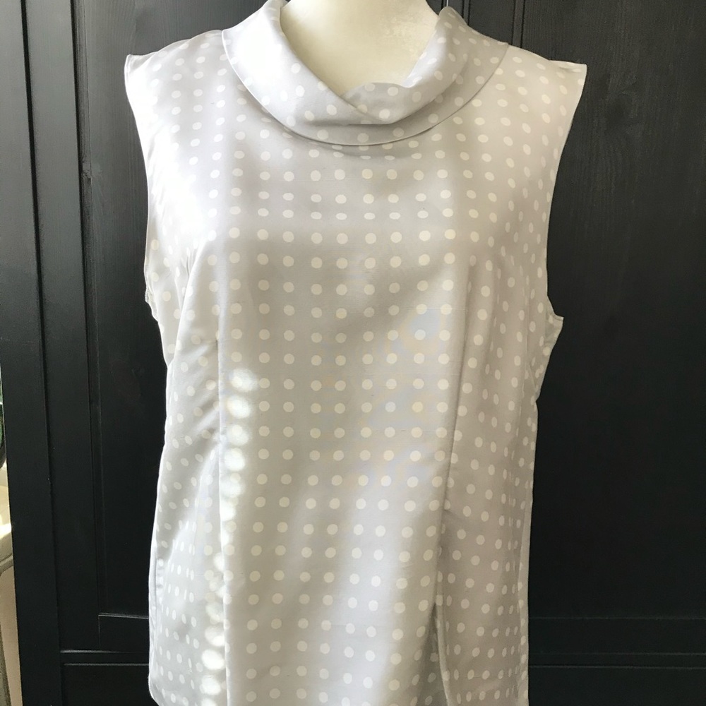 J. Crew drape neck silk top. Size 12